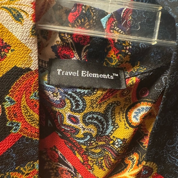 Chic Red and Orange Blouse Top - Picture 9 of 9